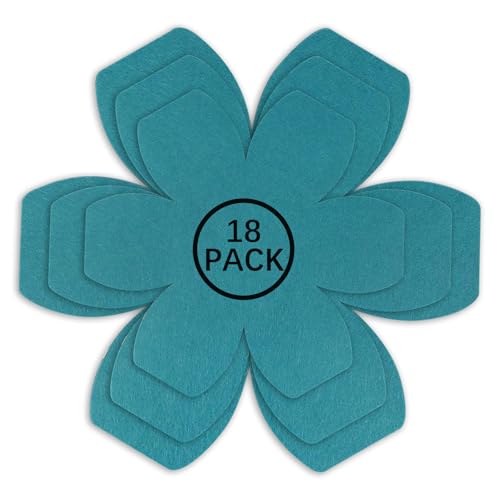 Pan Protectors for Stacking,Set of 18 and 3 Different Size,Larger Thicker Felt cookware Protectors,Pot and Pan Protectors,Cyan Pot Separators Protectors for Stacking and Protecting Your Cookware by Anpuimult - Used condition - US$12.73
