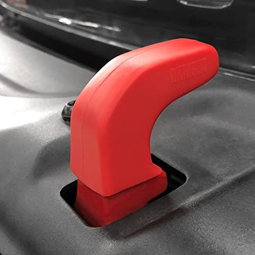 Dkmght Factory Bumper Tow Hook Covers For Jeep Wrangler Jk Jl Gladiator Tj, Red Tow Hook Protector Jeep Wrangler Accessories 2007-2022 (2Pcs) #TOP2