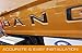 EyeCatcher Tailgate Insert Letters fits 2019-2021 Ford Ranger (Gloss Graphite)