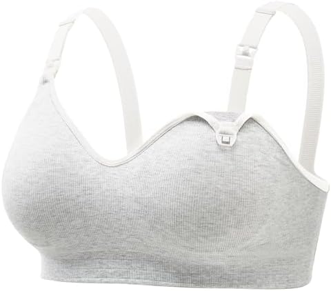 Momcozy Nursing Bras for Breastfeeding, Soft U.S. Cotton Seamless...