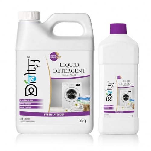 Image of Liquid Detergent 5+1 Liter | Laundry Liquid for Fabric Daily Wash | detergent liquid for Top Load and Front Load Washing Machine | Balanced PH, Non-toxic (Lavender)