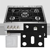 2 PACK Gas Stove Burner Cover, Reusable Stove Guard Stove Top Protector, Non-stick Gas Stove Burner Liners Compatible with Samsung Gas Stove Range, Wire Mesh Cleaning Cloth Included