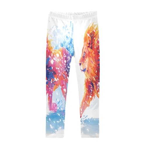 Bolaz Toddler Girls Leggings Printed Yoga Pants Leggings Winter Running Lions for Kids