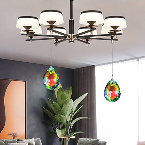 Image of Ceiling Fan Extension Pull Chain Light Fixture Decorative Chain Ball Chain Connectors Pack of 2