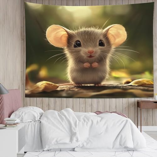 Couverture murale imprimée rat 3D pour transformer un salon terne - 5