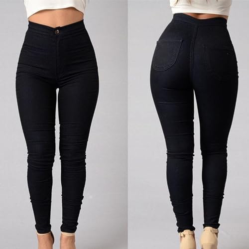 Women's High Waist Skinny Jeans Butt Lift Sexy Fit Stretch Denim Pants Pull-on Stretch Slimming Pencil Jeans4