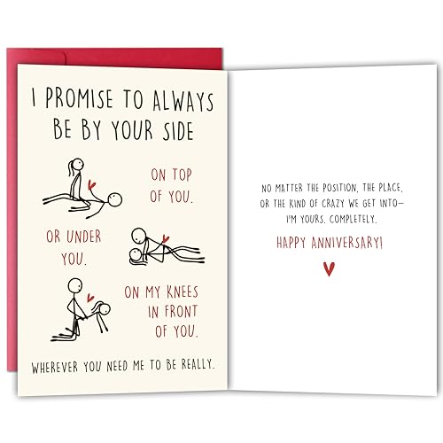 Bewoow Funny Anniversary Card Gift for Him Men, Adult Humor 