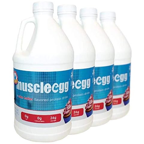 4 Half-Gallons Cake Batter MuscleEgg Liquid Egg Whites (Cage-Free) Cover