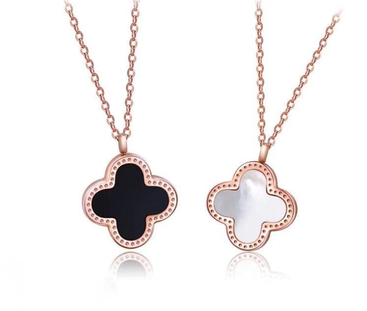 See full amazon price history chart for The Bling Box Black Reversible Clover Mother of Pearl Design Necklace Chain for Women/Girl The Bling Box Black Reversible Clover Mother of Pearl Design Necklace Chain for Women/Girl (B09Z2Y8WW8) Amazon Price History, Amazon Price Tracker