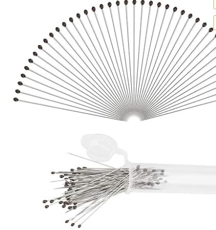 300PCS Stainless Steel Insect Pins Specimen Pins Sizes # 1 2 3 Entomology Pins with Vials and Labels Butterfly Collection Needles for Entomology Butterflies, Dragonfly Collections