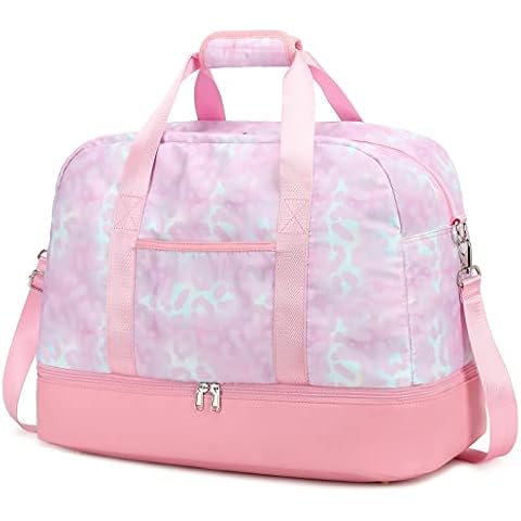 Kimwadalh Bolsa de Viaje para Mujeres con Compartimento de Zapatos y Bolsillo para Ropa Húmeda Cover