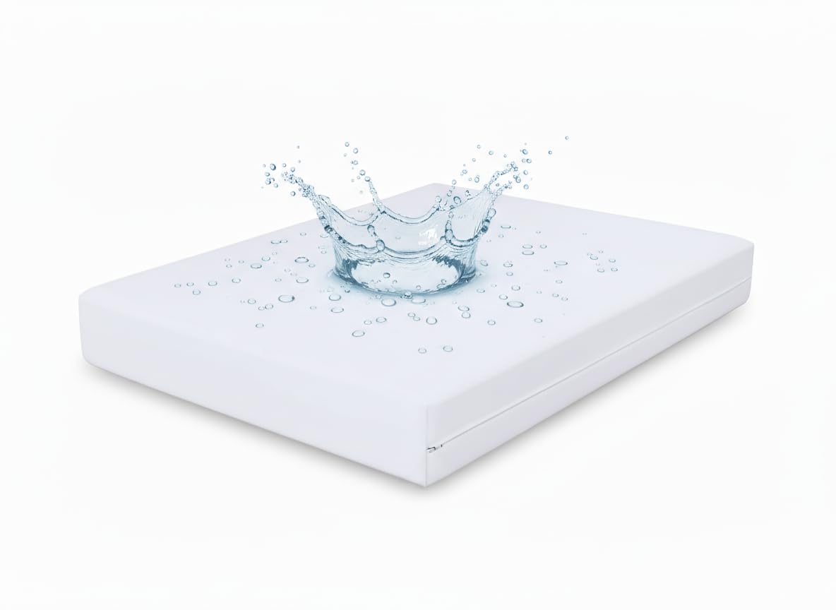 Double Waterproof Bed Bug Mattress Protector Zipper Anti Allergy Hypoallergenic Encasement Cover Bacteria Dust Mites Protector White