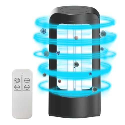 SANSI Lampada UV da 42W, Luce di Sterilizzazione UVC con Telecomando e Timer, Lampada Germicida UVC 254 nm, Sterilizzatore a Luce UV Portatile per Cucina, Bagno, Uffici, Ristoranti - Senza Ozono