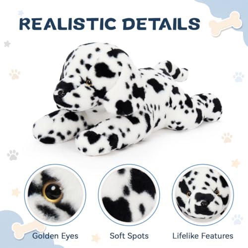 Image of BENINY 31.5 inch Large Dalmatian Stuffed Animal, Spotted Dog Plush Pillow | Giant Plush Toy Gift for Dog Lovers