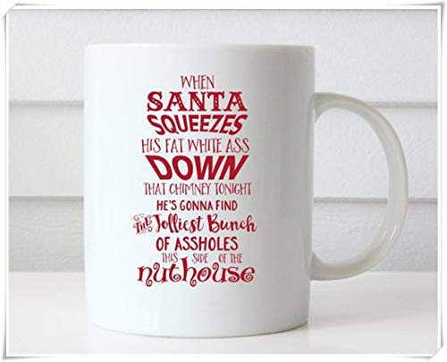 OttoRiven101 - Funny Christmas Mug, Griswold Christmas Mug, Funny Christmas Coffee Mugs Christmas Vacation Coffee Mug Christmas Vacation Mug Clark Griswold, 11oz Ceramic Coffee Mug/Tea Cup, High Gloss