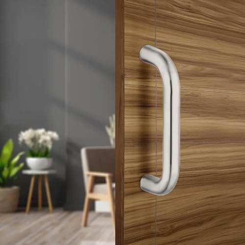 Image of Dorset 12 Inch Door Handle for Main Door | Push Pull Handle for Wooden & Glass Doors | Rust & Corrosion Resistant SS304 | Premium Door Handle for Home, Office, Hotels, Pair - SD12PSS22