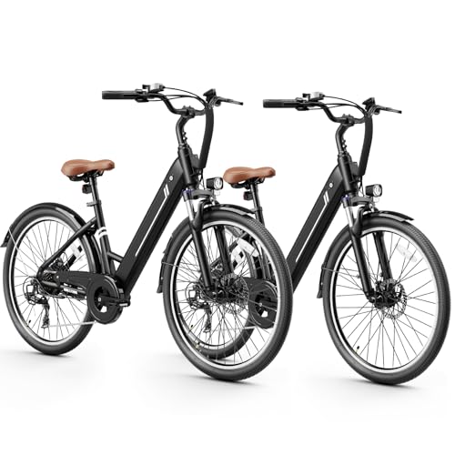 Jasion 26" Electric Bike for Adults, 1200W Peak Motor Ebike with Internal Removable Battery, Max 28MPH & 50 Miles City Commuter Bicycle,7-Speed & 3 Riding Modes, UL2849 Certified