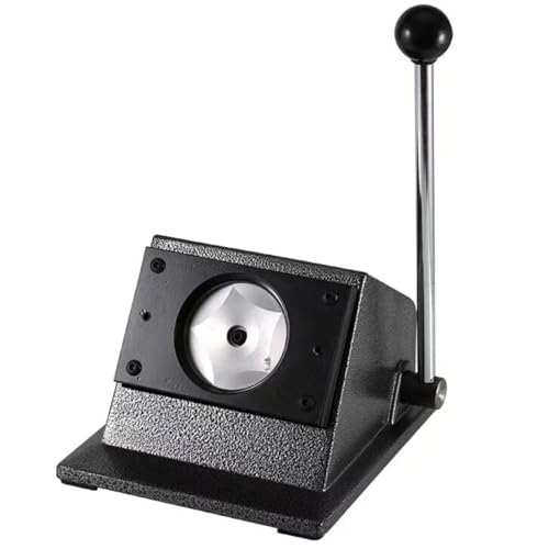 Manual Circle Cutter for Badges, 25mm Round Punch Die Cutter Tool, Graphic Badge Maker for Custom Medals, PVC Cards & Round Signs, Easy to Use Button Cutting Tool