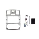 YTRIO Car Radio Fascia Installation Panel for Chrysler 300C 2004-2011 Android 2 Din Stereo Mounting Bezel Faceplate Frame Kit