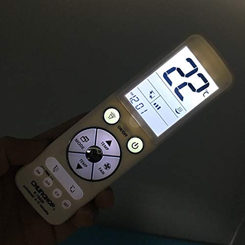 Chunghop Universal Remote For Air Conditioner Control With Back Light Big Monitor Air Conditioning Controller K-1060E 5000Code In 1 For Lg, Samsung, Fujitsu, Daewoo, Gree, Carrier, Panasonic Ac Etc. #TOP1