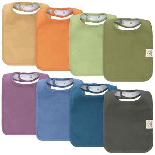 KeaBabies 8-Pack Bio-Baumwolle Baby Lätzchen