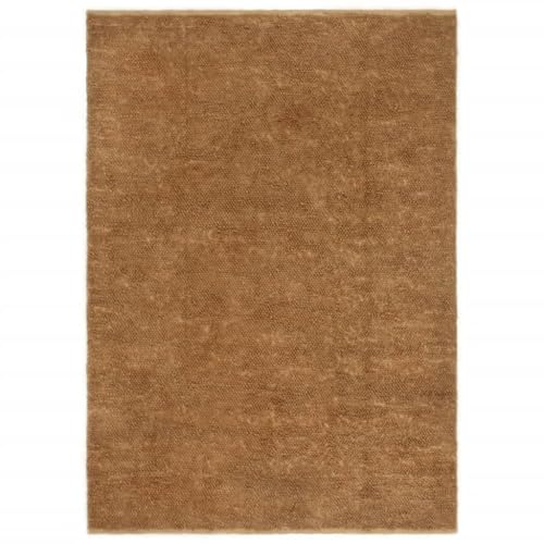 vidaXL Alfombra de Nudo Hecha a Mano Tapete Esterilla Suelo Entrada Salón Dormitorio Oficina Habitación Casa Hogar Yute y Algodón 120x180 cm