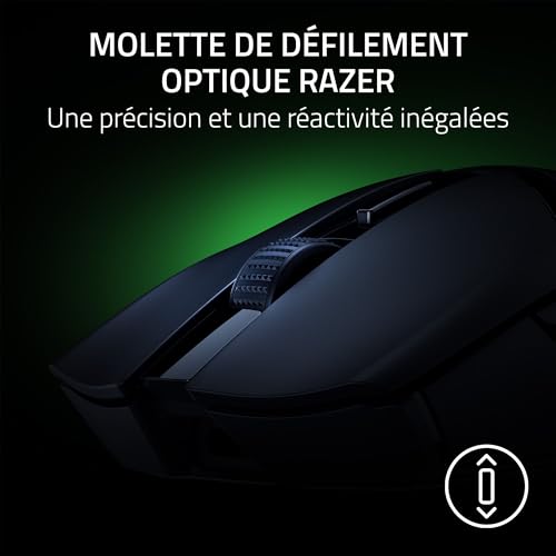 Razer Cobra HyperSpeed Gaming sans Fil légère et Personnalisable 62g 26K DPI Sensor AI Prompt Master 1000 Hz Polling HyperSpeed Wireless 2 4 GHZ & Bluetooth RGB PCMac | - vue 6