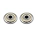 YUFUTOL Tile Cutting Wheels 2pcs 22×6×6mm Tungsten Carbide Ceramic Tile Cutter Tools Replacement Scoring Wheel with Ball Bearings for Manual Tile Cutting Machine,with Bolt and Lock Nut