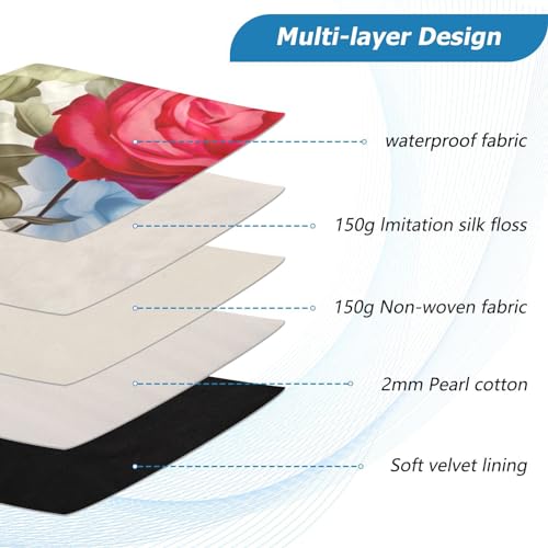 Funda para Laptop 13-14 Pulgadas Floral Roses Butterfly miniatura 4