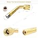 ZHSMS Tire Valve Extension, 8.25 Inch Flexible Valve Stem Extenders with 135 Degree Brass Schrader Tire Valve Extension Adaptor Compatible for Cars Truck Motorcycle Bike Scooter