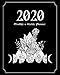 2020 Monthly and Weekly Planner: Witchcraft US Moon Phases Herbal Witch