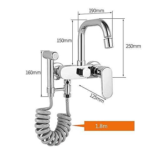 Mitigeur de robinet mural en cuivre pour baignoire à linge et évier moderne - 4
