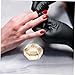 FRCOLOR 2pcs Crystal Glass Nail Art Cup Lid Nail Dish for Mixed Liquids Powder
