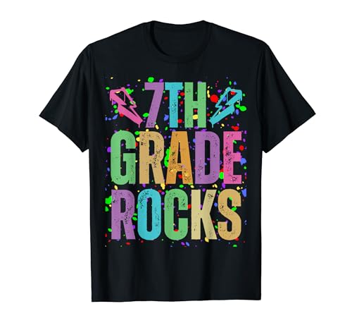 School Rocks Back To School Rockin 7th Grade Rocks T-Shirt
