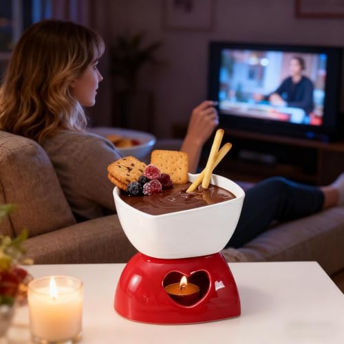 Mini tasse à fondue au chocolat multifonction pour fromage et caramel de fête - 4
