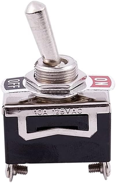 5 Pack 12V SPST Rocker Switch On Off Car Dash | 5 Pack 12V SPST On/Off Knob Switches, 5A, for Car Dash, Plastic.