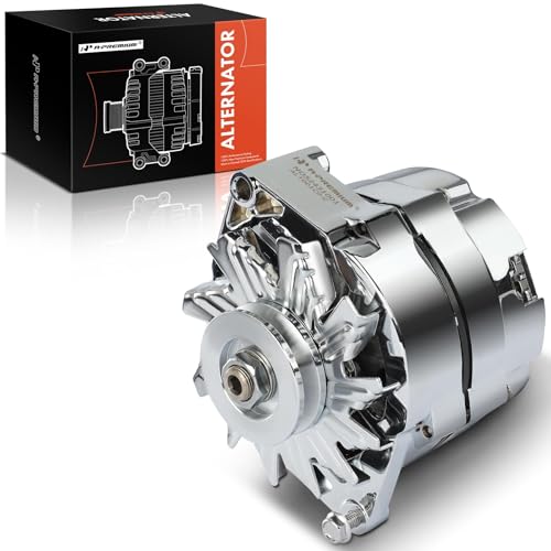 A-Premium Alternator Compatible with GM 327 350 396 427 454 1971-1986, 2.2L 2.6L 2.7L 3.0L 3.2L 3.8L 4.1L 4.3L 4.4L 4.8L 4.9L 5.0L 5.3L 5.7L 6.0L 6.2L 6.5L 6.6L 7.0L 7.4L, 110A 12V 1 Groove V-Belt