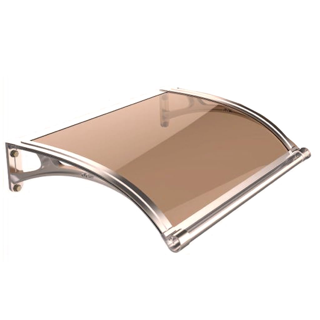 Auvent extérieur polycarbonate haute résistance 150 kg pour façade durable