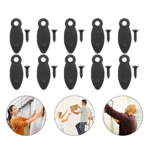 Image of Picture Frame Backing Clips 500 Pcs Photo Frame Back Panel Buckle Art Wall Fixing Boallace Bracket Leg for Hanger Clip Hardware for Hanging Pictures
