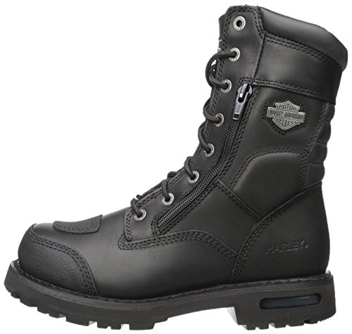 Harley-Davidson Men's Riddick 8-Inch Lace-Up Black Motorcycle Boots D98308 #TOP4