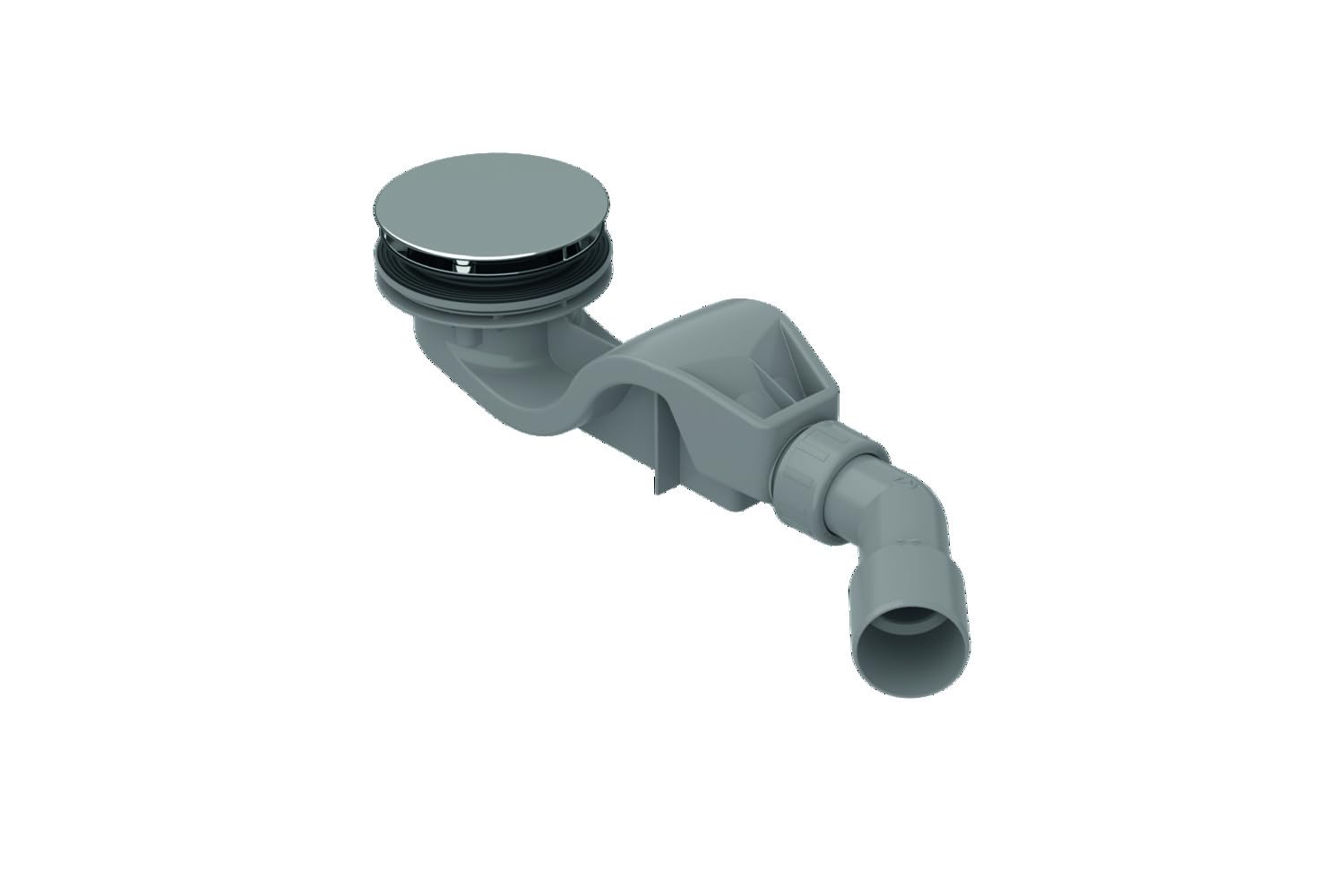 Bette Solid 50 Ablaufgarnitur, seitlich 0,6 l/s, Farbe: Chrom