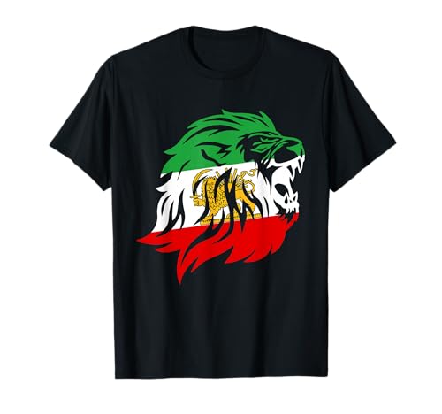 Bandera del Sol del león de Irán, Irán, Persa, Shir o Khorshid Camiseta