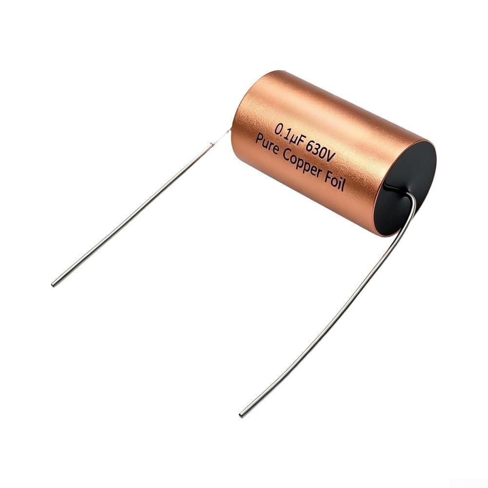 Condensador Audio para papel Cobre Bañado Aceite 630V para baja Distorsión(630V1.0UF 38X56mm)