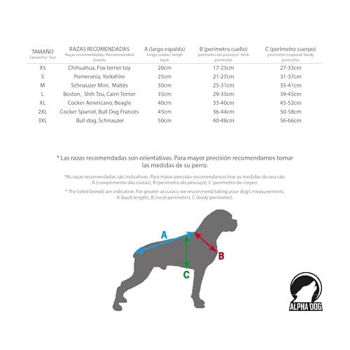 Alpha Dog Camouflage-Kleidung L - 35 cm, 190 g