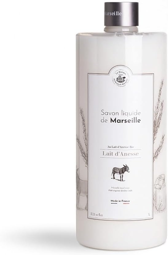 La Maison du Savon de Marseille French Liquid Soap Hand Wash Donkey Milk 1 Litre