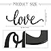 Metal Wall Decor Rustic Letter Signs Black Wall Art Hanging Word Cutout Decoration for Home (Love Style)