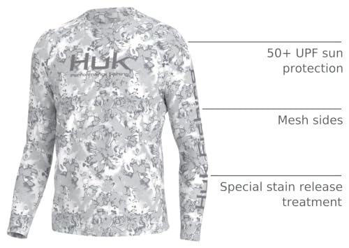 Image of HUK Men's Pursuit Vented Long Sleeve Fishing Shirt (+30 UPF)