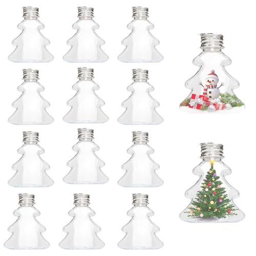 PORUPAEL 12 Stück Durchsichtige Weihnachtskugeln Plastik...