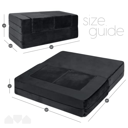 Milliard Kids Modular Sofa Black With Star Pillow #TOP2