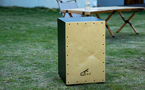 Gecko Cajon,Cajon Box Drum Percussion Instrument Birch Wood With Internal Guitar Strings Compact Size Portable Cajon #TOP2
